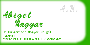 abigel magyar business card