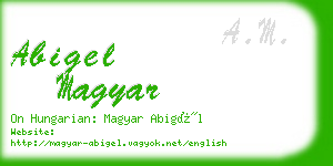 abigel magyar business card